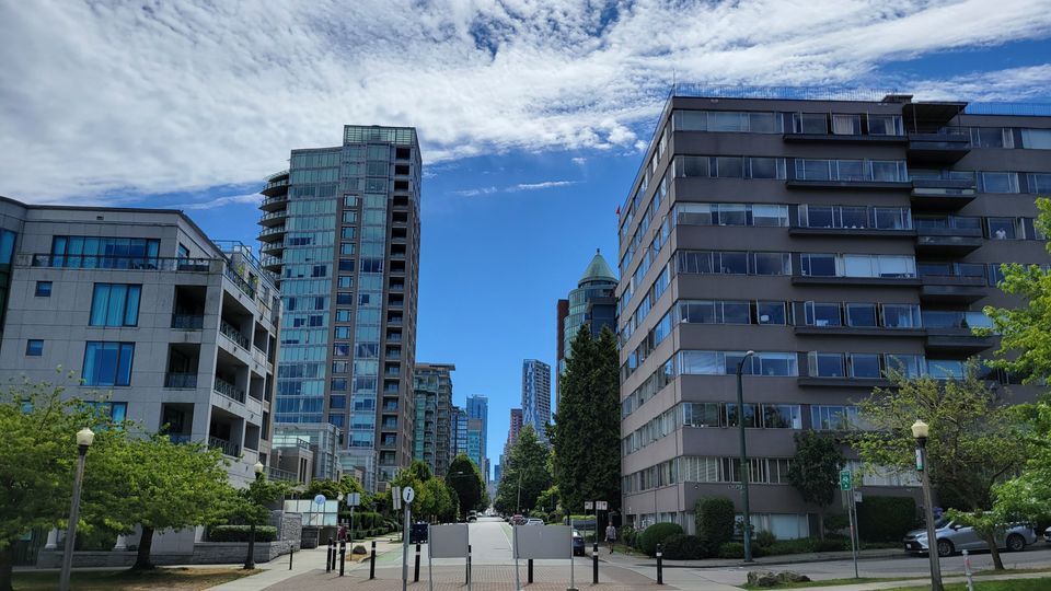 A street scene in downtown Vancouver